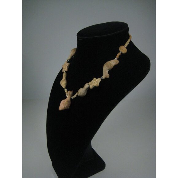 Vintage Clay Bird Fetish Beaded Necklace 19 Strand Jewelry Handmade Earthy - Picture 7 of 10